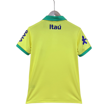 Camisa Brasil Treino + Patrocínios 22/23 - Modelo Torcedor