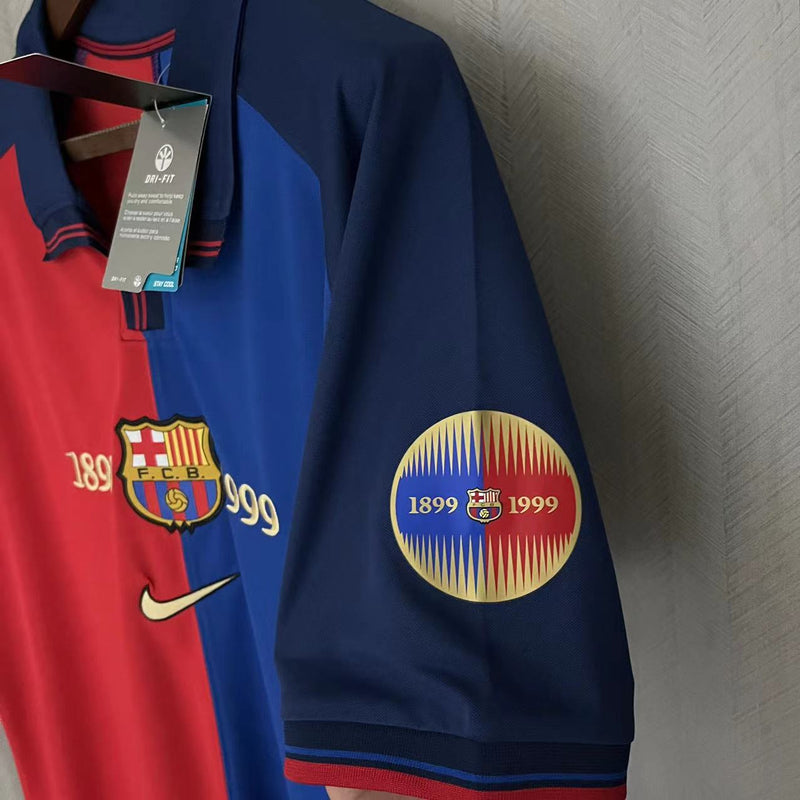 Camisa Barcelona I Edição Especial 100 anos 99/00 - Modelo Retrô