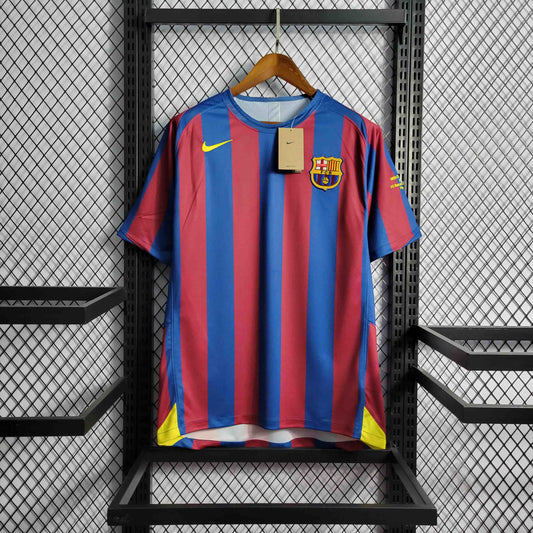 Camisa Barcelona I 05/06 - Modelo Retrô