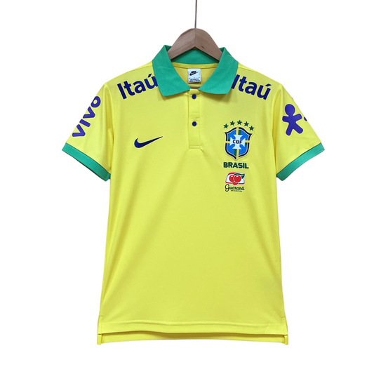 Camisa Brasil Treino + Patrocínios 22/23 - Modelo Torcedor