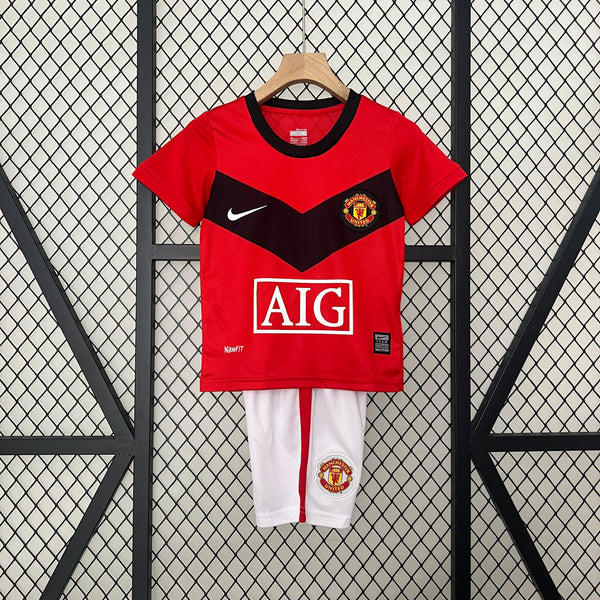 Conjunto Manchester United I 09/10 - Modelo Infantil