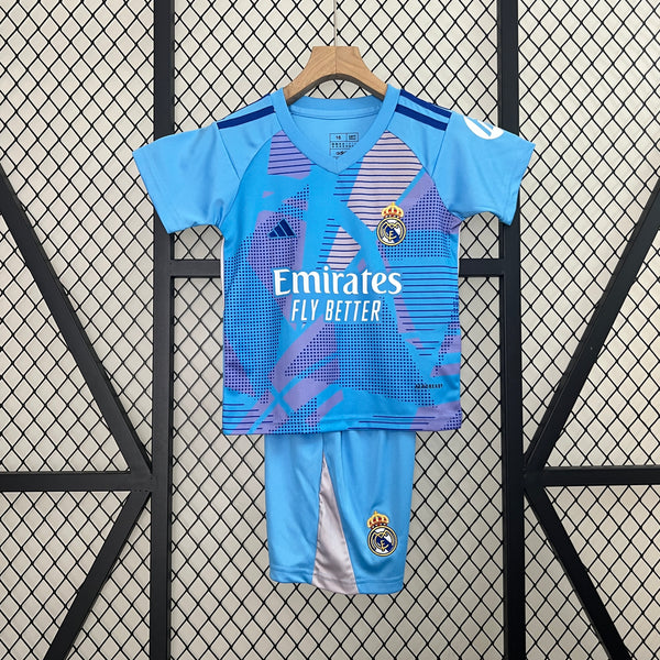 Conjunto Real Madrid Goleiro 24/25 - Modelo Infantil