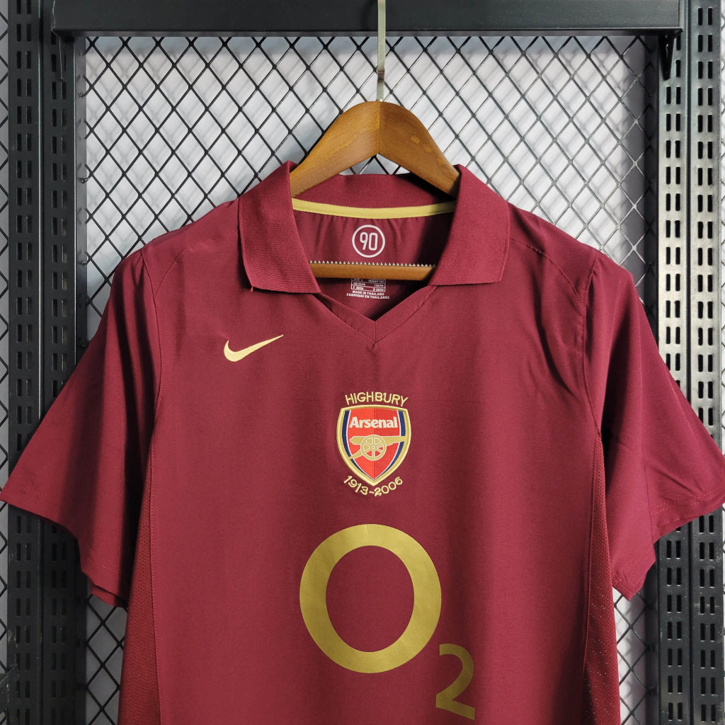 Camisa Arsenal I 05/06 - Modelo Retrô