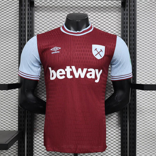 Camisa West Ham I 24/25 - Modelo Jogador