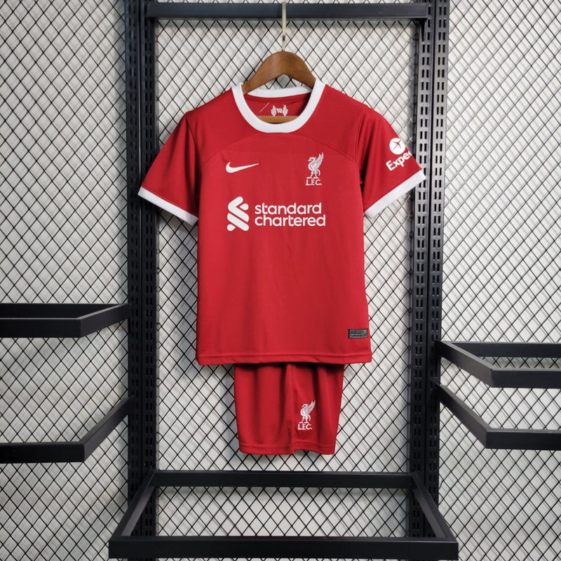 Conjunto Liverpool I 23/24 - Modelo Infantil