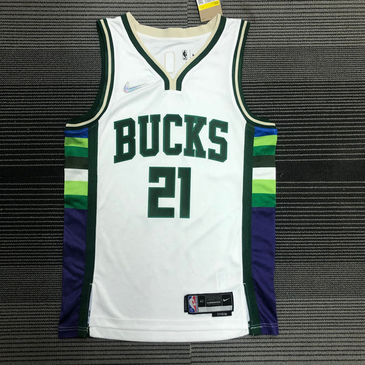 Regata NBA Milwaukee Bucks White