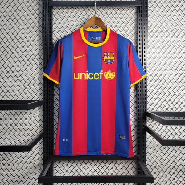 Camisa Barcelona I 10/11 - Modelo Retrô