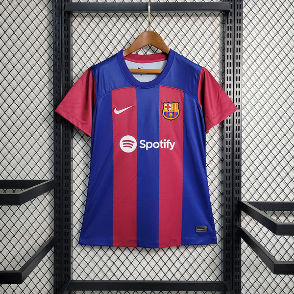 Camisa Barcelona I 23/24 - Modelo Feminino