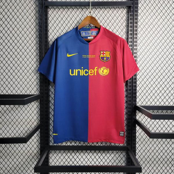 Camisa Barcelona I 08/09 - Modelo Retrô