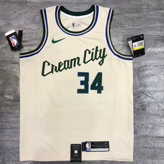 Regata NBA Milwaukee Bucks Beige