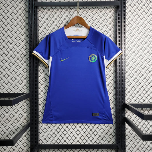 Camisa Chelsea I 23/24 - Modelo Feminino