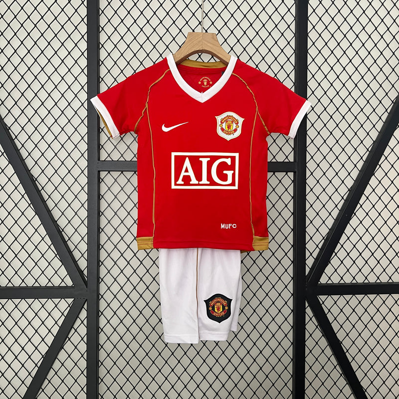 Conjunto Manchester United I 06/07 - Modelo Infantil