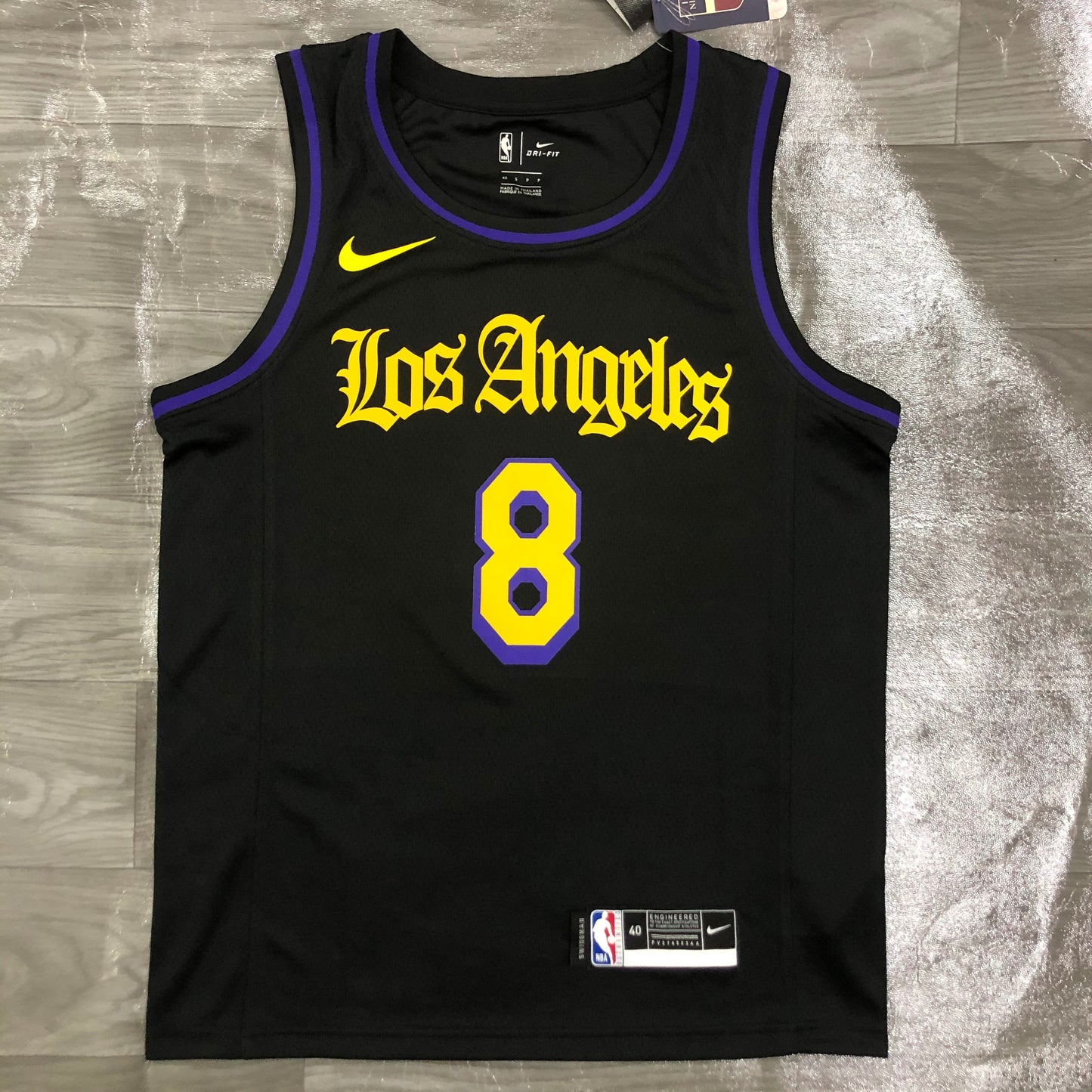 Regata NBA Los Angeles Lakers Black Latin