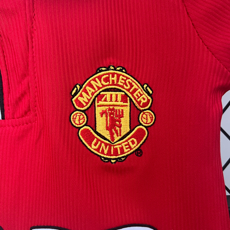 Conjunto Manchester United I 98/99 - Modelo Infantil