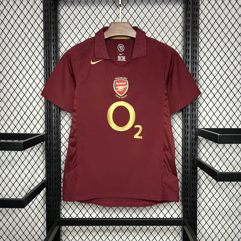 Camisa Arsenal I 05/06 - Modelo Retrô