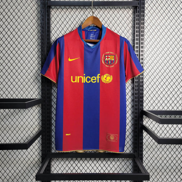 Camisa Barcelona I 07/08 - Modelo Retrô