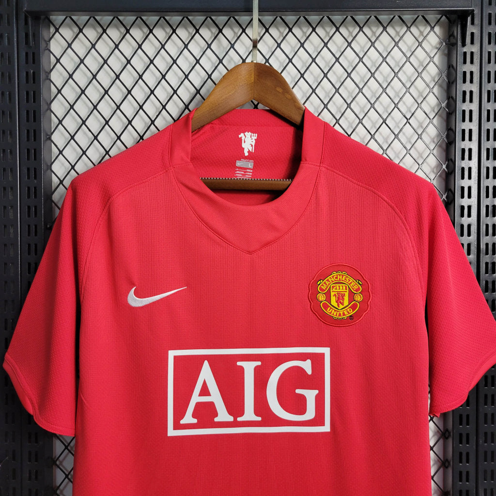 Camisa Manchester United I 07/08 - Modelo Retrô