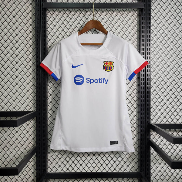 Camisa Barcelona II 23/24 - Modelo Feminino