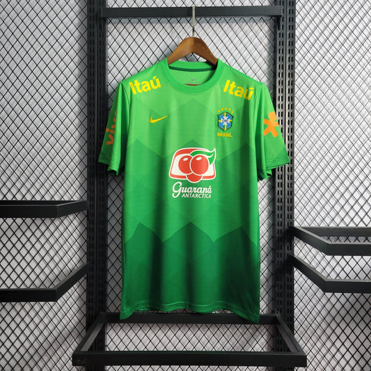 Camisa Brasil Treino + Patrocínios 22/23 - Modelo Torcedor