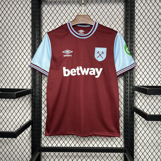 Camisa West Ham I 24/25 - Modelo Torcedor