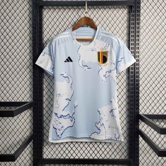 Camisa Bélgica II 23/24 - Modelo Feminino