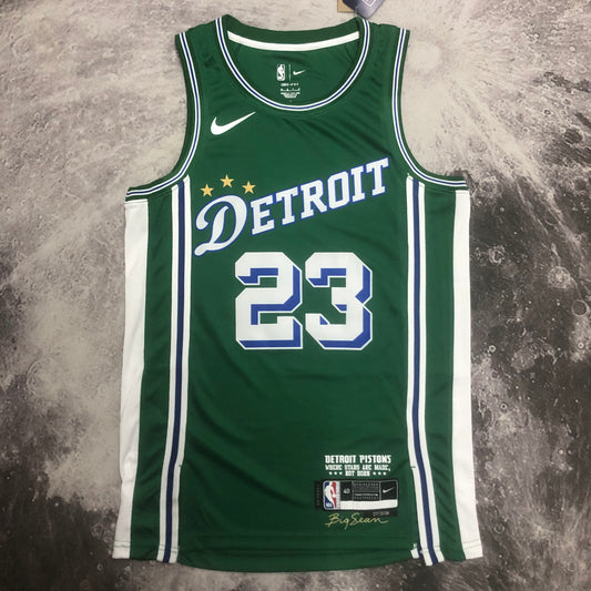 Regata NBA Detroit Pistons Green Big Sean Edition