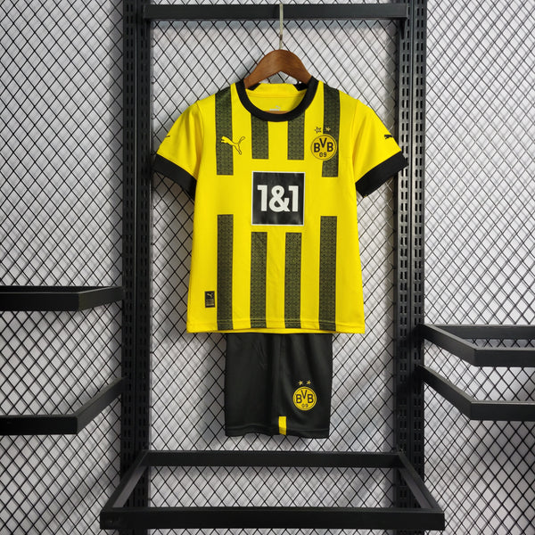 Conjunto Borussia Dortmund I 22/23 - Modelo Infantil