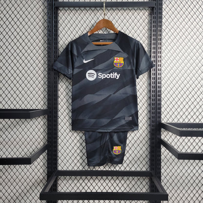 Conjunto Barcelona Goleiro 23/24 - Modelo Infantil