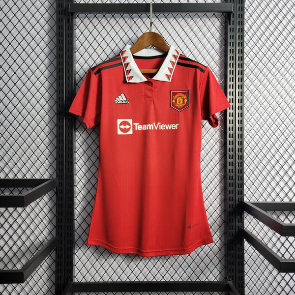 Camisa Manchester United I 22/23 - Modelo Feminino