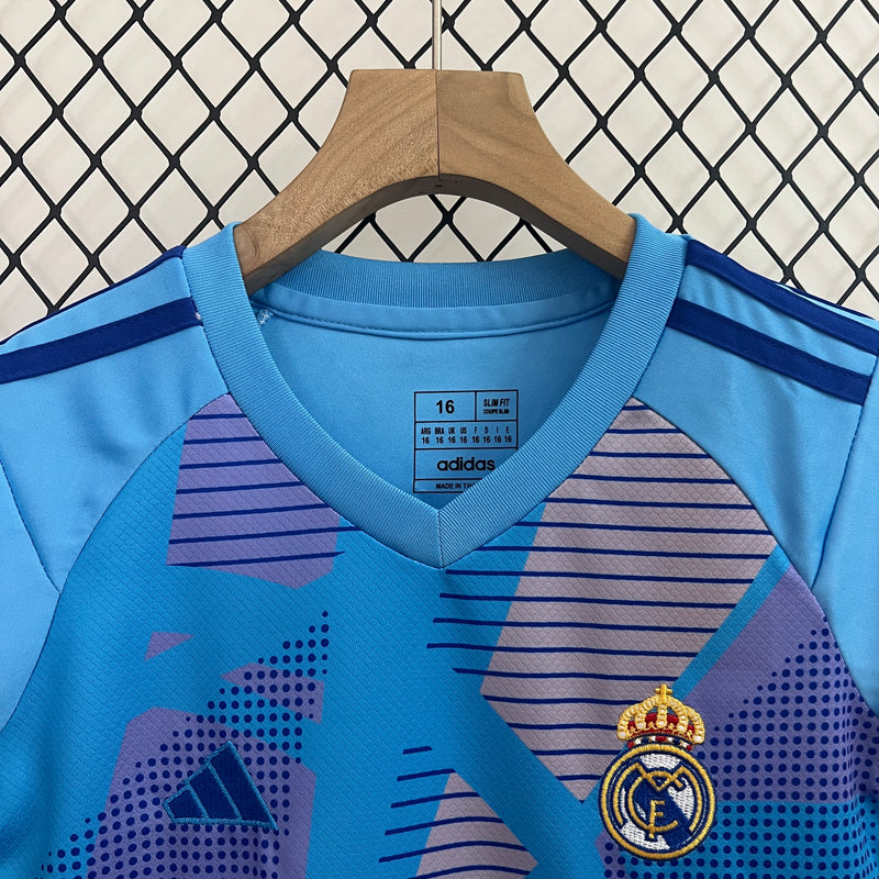 Conjunto Real Madrid Goleiro 24/25 - Modelo Infantil